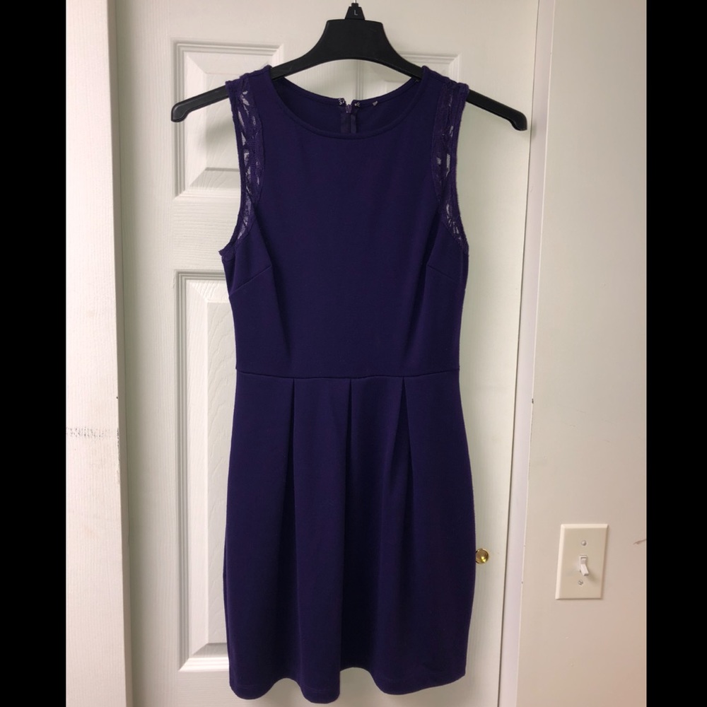 Purple business casual dress
